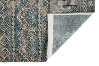 Louis De Poortere Antiquarian Kilim 9110 Zemmuri Blue Area Rug Backing Image