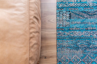 Louis De Poortere Antiquarian Kilim 9110 Zemmuri Blue Area Rug Lifestyle Image Feature