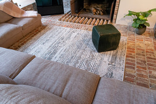 Louis De Poortere Antiquarian Kilim 9114 Medina White Area Rug Lifestyle Image Feature