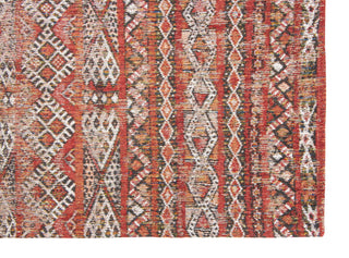 Louis De Poortere Antiquarian Kilim 9115 Fez Red Area Rug Corner Image