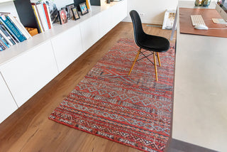 Louis De Poortere Antiquarian Kilim 9115 Fez Red Area Rug Lifestyle Image Feature