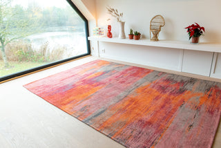 Louis De Poortere Atlantic Monetti 9116 Hibiscus Red Area Rug Lifestyle Image Feature