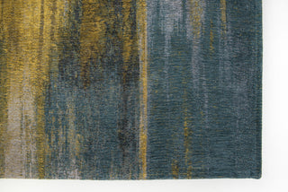Louis De Poortere Atlantic Monetti 9119 Nymphea Blue Area Rug Corner Image