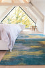 Louis De Poortere Atlantic Monetti 9119 Nymphea Blue Area Rug Lifestyle Image Feature