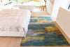 Louis De Poortere Atlantic Monetti 9119 Nymphea Blue Area Rug Lifestyle Image Feature