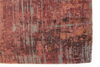 Louis De Poortere Atlantic Streaks 9125 Nassau Red Area Rug Corner Image