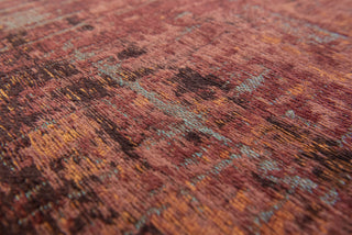 Louis De Poortere Atlantic Streaks 9125 Nassau Red Area Rug Detail Image