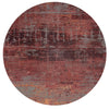 Louis De Poortere Atlantic Streaks 9125 Nassau Red Area Rug Round Main Image