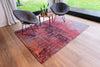 Louis De Poortere Atlantic Streaks 9125 Nassau Red Area Rug Lifestyle Image Feature