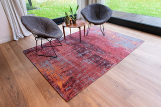 Louis De Poortere Atlantic Streaks 9125 Nassau Red Area Rug Lifestyle Image Feature
