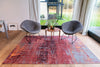 Louis De Poortere Atlantic Streaks 9125 Nassau Red Area Rug Lifestyle Image Feature