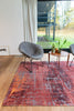 Louis De Poortere Atlantic Streaks 9125 Nassau Red Area Rug Lifestyle Image Feature