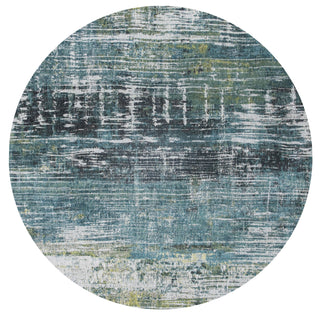 Louis De Poortere Atlantic Streaks 9126 Glen Cove Area Rug Round Main Image