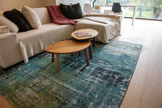 Louis De Poortere Atlantic Streaks 9126 Glen Cove Area Rug Lifestyle Image Feature