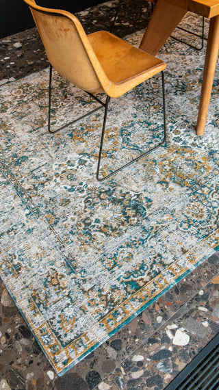 Louis De Poortere Antiquarian Bakhtiari Antique 9127 Fener Area Rug Lifestyle Image Feature