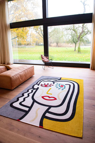 Louis De Poortere Gallery Dora 9143 Dorado Area Rug Lifestyle Image Feature