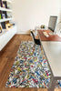 Louis De Poortere Gallery Graffito 9144 Street Graph Area Rug Lifestyle Image Feature