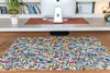 Louis De Poortere Gallery Graffito 9144 Street Graph Area Rug Lifestyle Image Feature