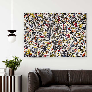 Louis De Poortere Gallery Graffito 9144 Street Graph Area Rug Lifestyle Image Feature