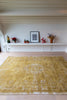 Louis De Poortere Fading World Medallion 9145 Spring Moss Area Rug Lifestyle Image Feature
