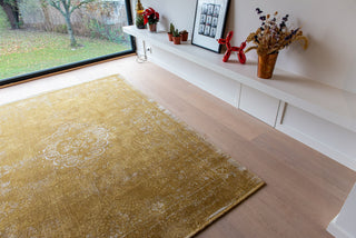 Louis De Poortere Fading World Medallion 9145 Spring Moss Area Rug Lifestyle Image Feature