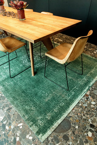 Louis De Poortere Fading World Medallion 9146 Majestic Forest Area Rug Lifestyle Image Feature