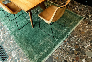 Louis De Poortere Fading World Medallion 9146 Majestic Forest Area Rug Lifestyle Image Feature