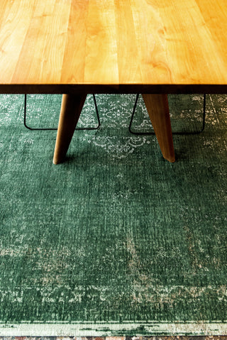 Louis De Poortere Fading World Medallion 9146 Majestic Forest Area Rug Lifestyle Image Feature