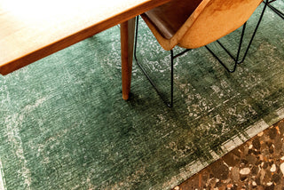 Louis De Poortere Fading World Medallion 9146 Majestic Forest Area Rug Lifestyle Image Feature