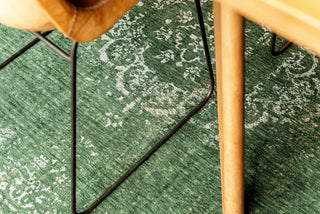 Louis De Poortere Fading World Medallion 9146 Majestic Forest Area Rug Lifestyle Image Feature