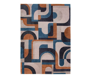 Louis De Poortere Nuance Module 9196 Camel Blue Area Rug main image