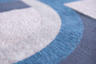 Louis De Poortere Nuance Module 9196 Camel Blue Area Rug Detail Image