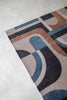 Louis De Poortere Nuance Module 9196 Camel Blue Area Rug Lifestyle Image Feature