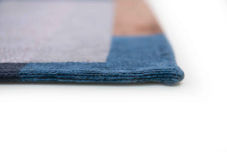 Louis De Poortere Nuance Module 9196 Camel Blue Area Rug Pile Image