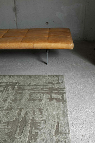 Louis De Poortere Structures Baobab 9197 Dry Beige Area Rug Lifestyle Image Feature