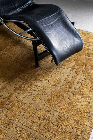 Louis De Poortere Structures Baobab 9201 Madagascar Gold Area Rug Lifestyle Image Feature
