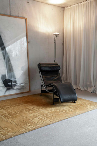 Louis De Poortere Structures Baobab 9201 Madagascar Gold Area Rug Lifestyle Image Feature