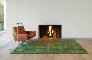 Louis De Poortere Structures Baobab 9202 Perrier's Green Area Rug Lifestyle Image Feature