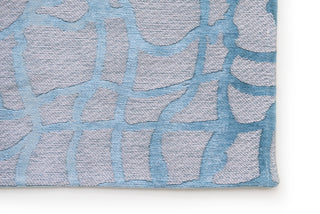 Louis De Poortere Mad Men Dedalo 9203 Blue Marine Area Rug Corner Image