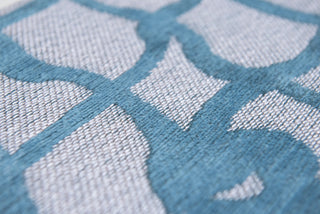 Louis De Poortere Mad Men Dedalo 9203 Blue Marine Area Rug Detail Image