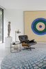 Louis De Poortere Mad Men Dedalo 9203 Blue Marine Area Rug Lifestyle Image Feature