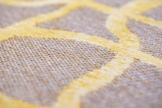 Louis De Poortere Mad Men Dedalo 9205 Yellow Scarab Area Rug Detail Image