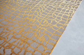 Louis De Poortere Mad Men Dedalo 9205 Yellow Scarab Area Rug Lifestyle Image Feature