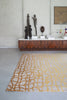 Louis De Poortere Mad Men Dedalo 9205 Yellow Scarab Area Rug Lifestyle Image Feature