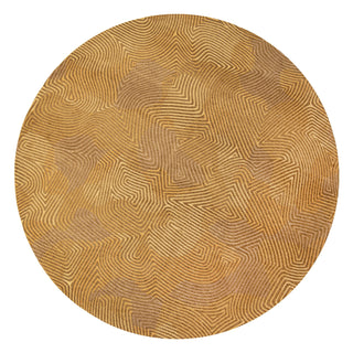 Louis De Poortere Meditation Coral 9226 Jelly Gold Area Rug Round Main Image