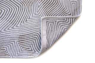 Louis De Poortere Meditation Coral 9228 Oyster White Area Rug Backing Image
