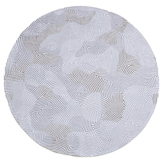 Louis De Poortere Meditation Coral 9228 Oyster White Area Rug Round Main Image