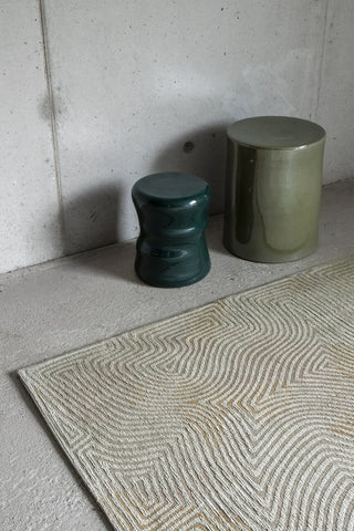 Louis De Poortere Meditation Coral 9229 Shell Beige Area Rug Lifestyle Image Feature