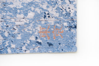 Louis De Poortere Cities Tokyo 9314 Conductive Blue Area Rug Corner Image
