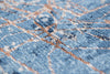 Louis De Poortere Cities Tokyo 9314 Conductive Blue Area Rug Detail Image